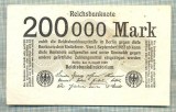 A 321 BANCNOTA-GERMANIA -200 000 MARK-anul 1923-SERIA FARA-starea care se vede