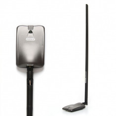 Adaptor WIFI USB 6 Watt ( 6000mW ) 150M de mare putere, antena 18 dB ! foto