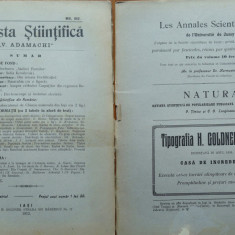 Revista Stiintifica V. Adamachi , Iasi , Mai , 1912 , Pan Halipa , Basarabia