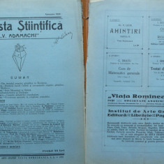 Revista Stiintifica V. Adamachi , Iasi , Ianuarie , 1928 , Iacob Czihak