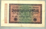 A 337 BANCNOTA-GERMANIA -20 000 MARK-anul 1923-SERIA 17911-starea care se vede, Europa