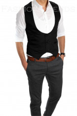 Vesta tip ZARA vesta eleganta casual - vesta barbati - vesta slim fit - cod 6336 foto