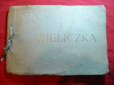 Carnet cu 14 Ilustrate Mina de Sare Wieliczka Polonia , interbelica, Necirculata, Printata