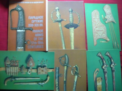 Carnet 14 Ilustrate - Arme din Muzeul Kremlin sec. XVII-XIX foto