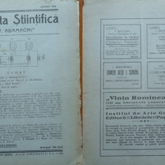 Revista Stiintifica V. Adamachi , Iasi , August , 1926 , Antropogeografia