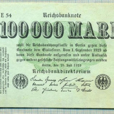 A 327 BANCNOTA-GERMANIA -100 000 MARK-anul 1923-SERIA FARA-starea care se vede