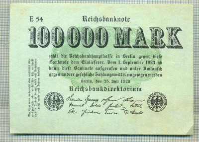 A 327 BANCNOTA-GERMANIA -100 000 MARK-anul 1923-SERIA FARA-starea care se vede foto