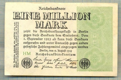 A 315 BANCNOTA-GERMANIA- 1 MILLION MARK-anul1923-SERIA FARA-starea care se vede foto