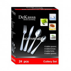 Set tacamuri Inox 24 de piese DeKassa DK3910 foto