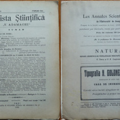 Revista Stiintifica V. Adamachi , Iasi , Februarie , 1912 , Hidrologia Dobrogei