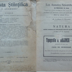 Revista Stiintifica V. Adamachi , Iasi , August , 1913 , Schimbari climaterice