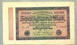 A 319 BANCNOTA-GERMANIA -20 000 MARK-anul 1923-SERIA 778229-starea care se vede