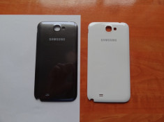 Capac NOU spate baterie Samsung Galaxy NOTE 2 alb,gri white grey foto