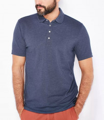 Tricou POLO - SELECTED - art 16048832 gri inchis foto