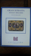 Bijuterii si ceasuri, Catalog Licitatii Castellana, Madrid 1998 foto