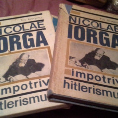 TITU GEORGESCU//NICOLAE IORGA IMPOTRIVA HITLERISMULUI ,CARTONATA