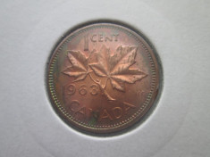 Canada 1 cent 1963 foto