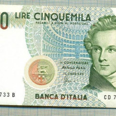 A 388 BANCNOTA-ITALIA-5000 LIRE -ANUL1985 -SERIA 733733-starea care se vede