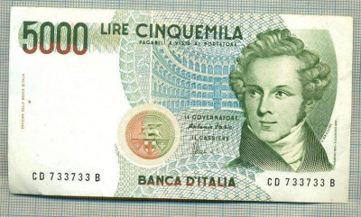 A 388 BANCNOTA-ITALIA-5000 LIRE -ANUL1985 -SERIA 733733-starea care se vede foto