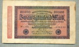 A 355 BANCNOTA-GERMANIA -20 000 MARK-anul 1923-SERIA 696186-starea care se vede, Europa