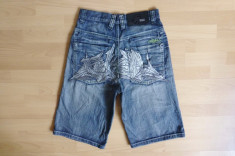 Blugi hip hop Tribal Denim TRBL DNM Styled in the U.S.A.; marime 28; ca noi foto