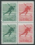 SUEDIA 1966 SPORT ,C.M. PATINAJ TIMBRE NESTAMPILATE, Nestampilat