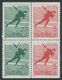 SUEDIA 1966 SPORT ,C.M. PATINAJ TIMBRE NESTAMPILATE, Nestampilat