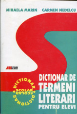 Mihaela Marin - Dictionar de termeni literari pentru elevi - 504666 foto