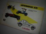 AUTOMOBILUL IERI ,carte joc de decupat si asamblat , CCA 1980