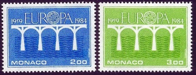 Monaco 1984 - cat.nr.1418-9 neuzat,perfecta stare