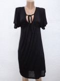 Rochie gen tunica RoccoBarocco, M, Bumbac, Negru