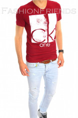 Tricou tip ZARA - tricou barbati - tricou slim fit - tricou fashion - 6359 foto