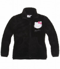 Jacheta polar Hello Kitty neagra foto