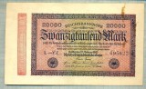 A 357 BANCNOTA-GERMANIA -20 000 MARK-anul 1923-SERIA 695622-starea care se vede, Europa