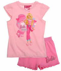 Pijama de vara Barbie roz delicat foto