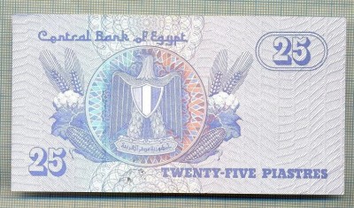 A 362 BANCNOTA-EGYPT -25 PIASTRES-anul 2007-SERIA 2225913 ?-starea care se vede foto