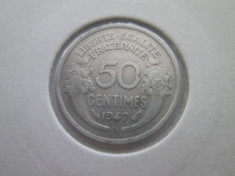 Franta 50 centimes 1947 foto