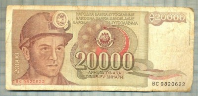 A 436 BANCNOTA-YUGOSLAVIA-20000 DINARA-ANUL1987-SERIA9820622-starea care se vede foto