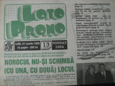 Loto-Prono (27 martie 1995) - ziar foto