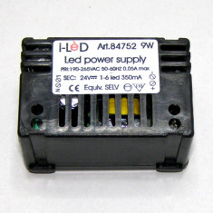 Transformator electronic 220Vac 24 Vdc de mici dimensiuni 9W(912)
