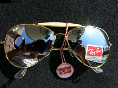 OCHELARI DE SOARE RAY BAN AVIATOR 3029 LENTILA STICLA SILVER MIRROR -VEZI ANUNT foto