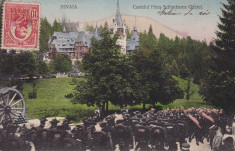 MILITARA SCHIMBAREA GARZEI LA CASTELUL REGAL PELES SINAIA TCV CIRC. 1910 foto