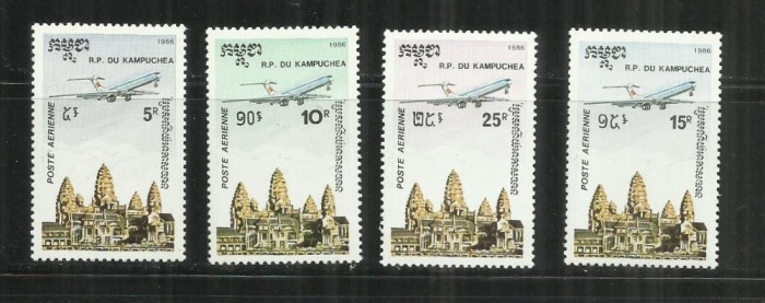 AV 21 - AVIOANE - KAMPUCHEA - SERIE NESTAMPILATA