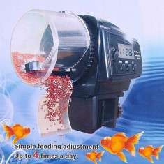 hranitor automat mancare pesti acvariu acvarii feeder lcd ceas zilnic foto