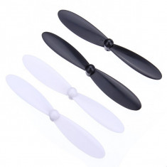 Set complet elice HUBSAN x4 H107C H107-A02 props (Negru) foto