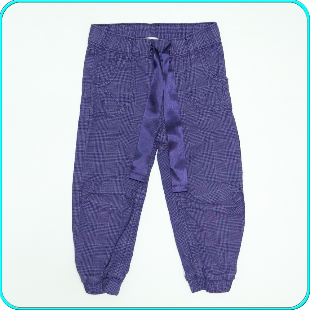 DE FIRMA → Pantaloni bumbac, frumosi, comozi, H&M → fetite | 18—24 luni |  92 cm, Mov, Fete | Okazii.ro