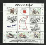 MOT 3 - MOTOCICLETE - ISLE OF MAN - COALA NESTAMPILATA, Nestampilat