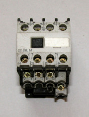 Contactor Moeller DIL00M actionare 24 Vac 3 contacte NO plus modul contacte auxiliare(574) foto