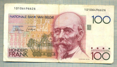 A 442 BANCNOTA- BELGIA-100 FRANK -ANUL(1982-94)? -SERIA...-starea care se vede foto