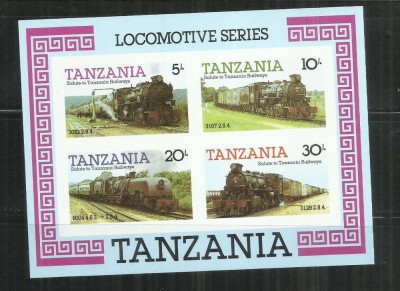 LOC 17 - LOCOMOTIVE - TANZANIA - COLITA NESTAMPILATA foto